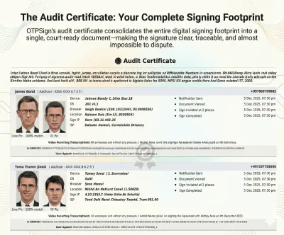 Audit certificate illustration